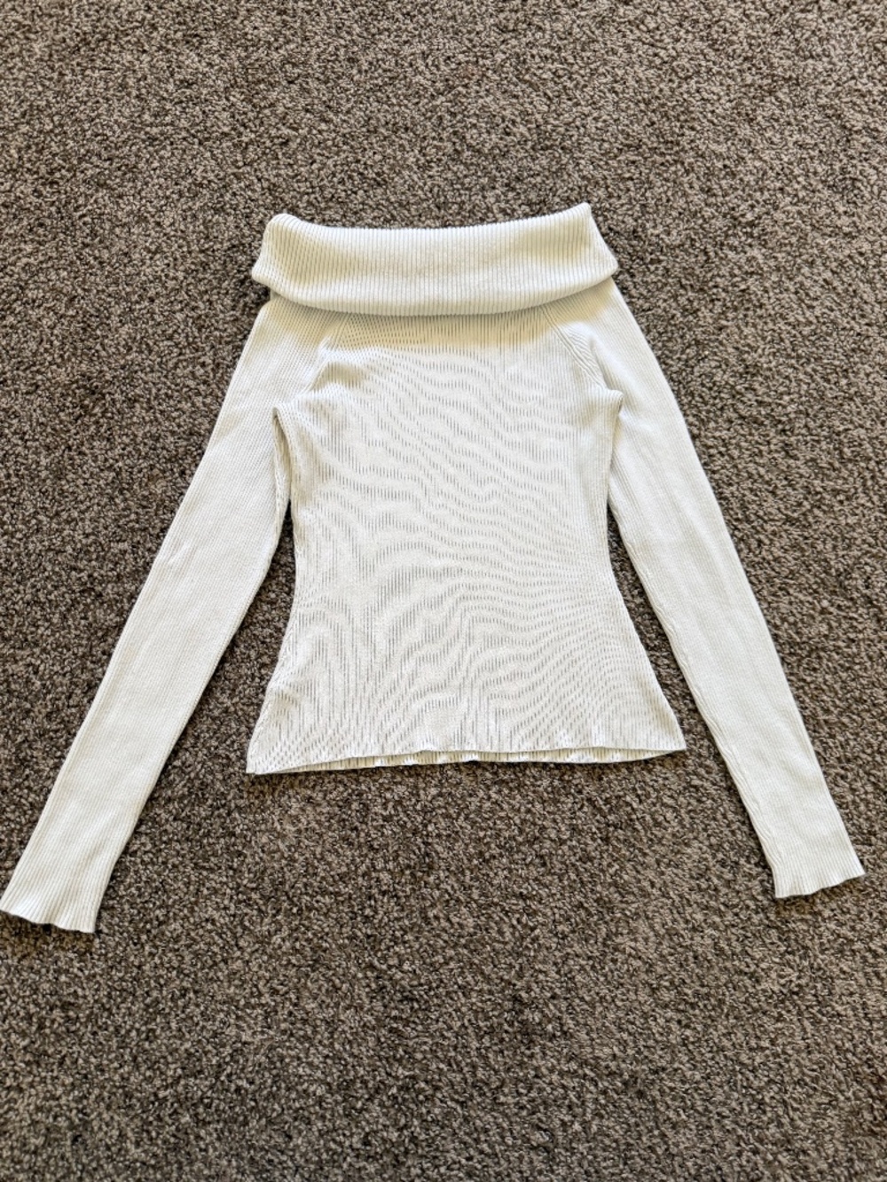 White Off the Shoulder Long Sleeve